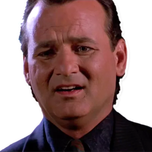 Sticker from the "Bill Murray Emotionless Emojis" sticker pack