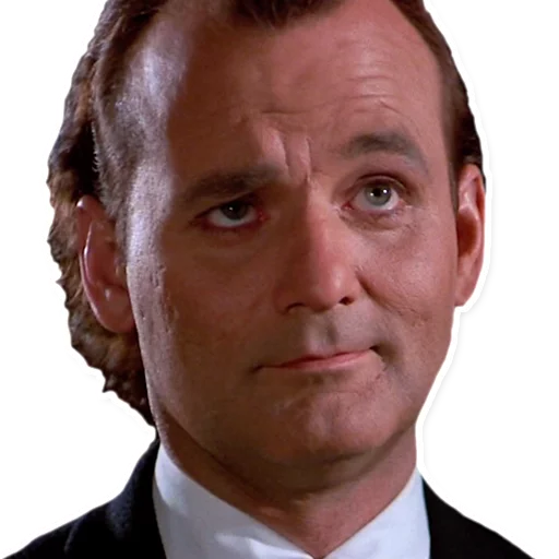 Sticker from the "Bill Murray Emotionless Emojis" sticker pack