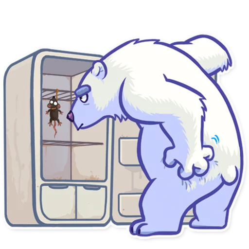 Sticker from the "Polar Bear" sticker pack