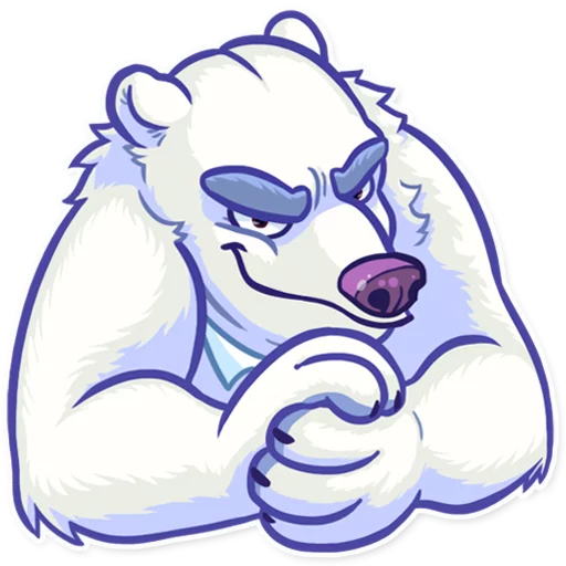 Sticker from the "Polar Bear" sticker pack