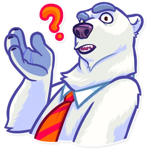 Sticker from the "Polar Bear" sticker pack