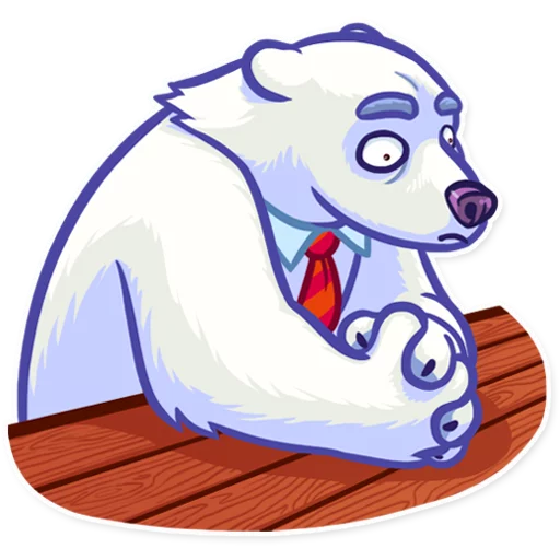 Sticker from the "Polar Bear" sticker pack