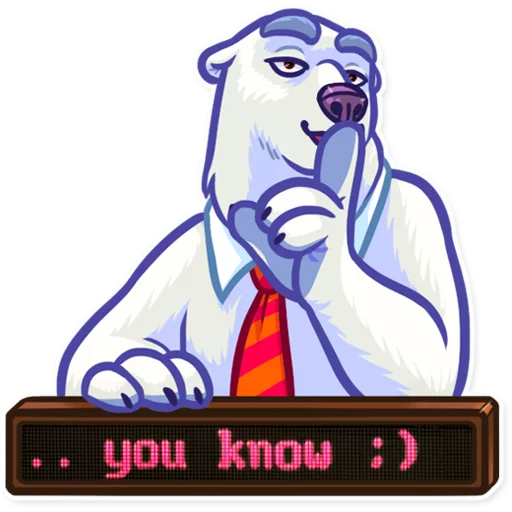 Sticker from the "Polar Bear" sticker pack