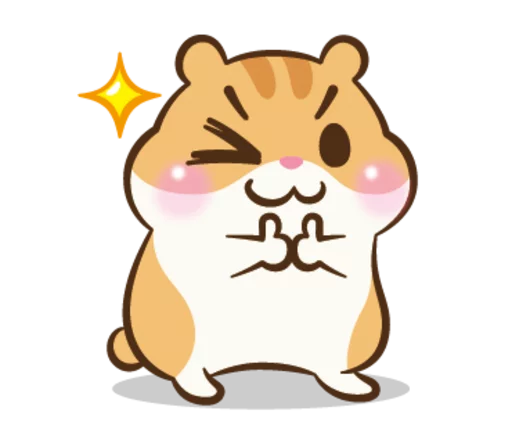 Sticker from the "Chloe the Hamster" sticker pack