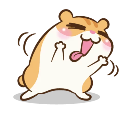 Sticker from the "Chloe the Hamster" sticker pack