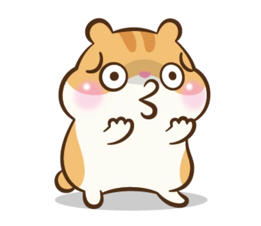 Sticker from the "Chloe the Hamster" sticker pack