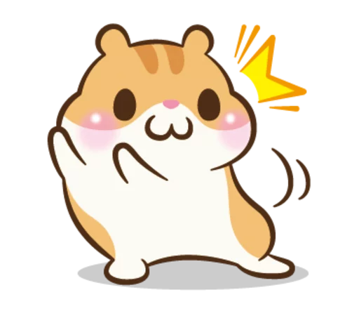 Sticker from the "Chloe the Hamster" sticker pack