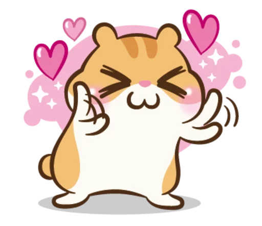 Sticker from the "Chloe the Hamster" sticker pack