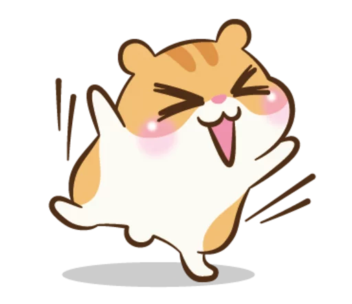 Sticker from the "Chloe the Hamster" sticker pack