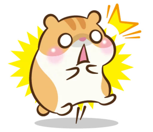 Sticker from the "Chloe the Hamster" sticker pack