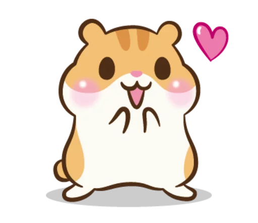 Sticker from the "Chloe the Hamster" sticker pack