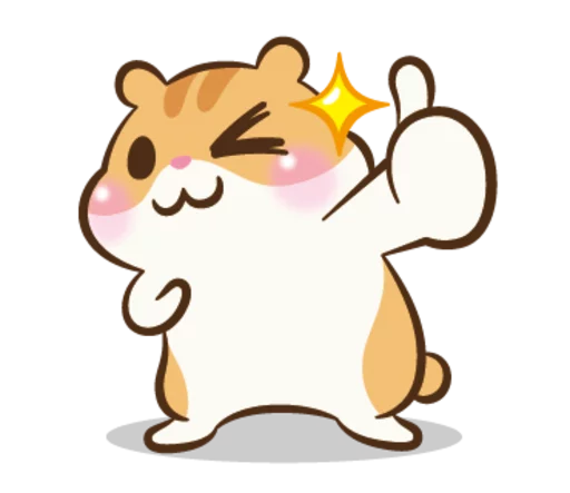 Sticker from the "Chloe the Hamster" sticker pack