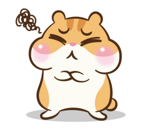 Sticker from the "Chloe the Hamster" sticker pack