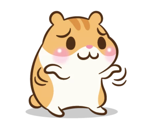 Sticker from the "Chloe the Hamster" sticker pack