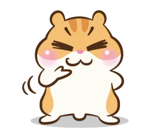 Sticker from the "Chloe the Hamster" sticker pack