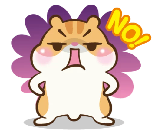 Sticker from the "Chloe the Hamster" sticker pack