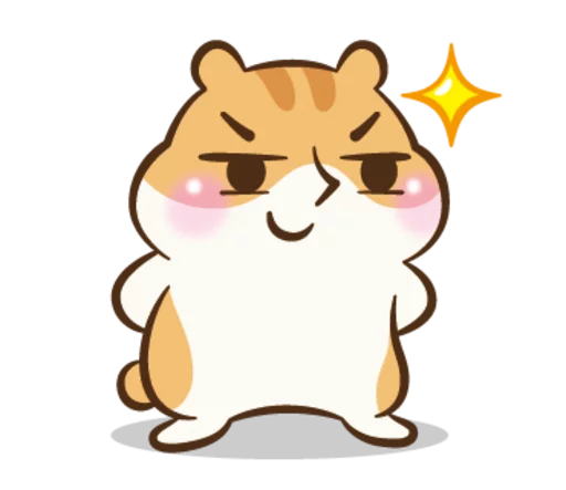 Sticker from the "Chloe the Hamster" sticker pack