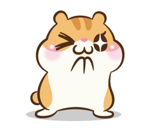 Sticker from the "Chloe the Hamster" sticker pack