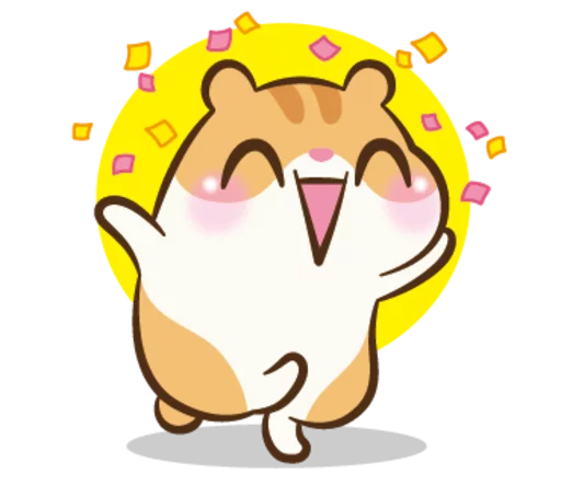 Sticker from the "Chloe the Hamster" sticker pack