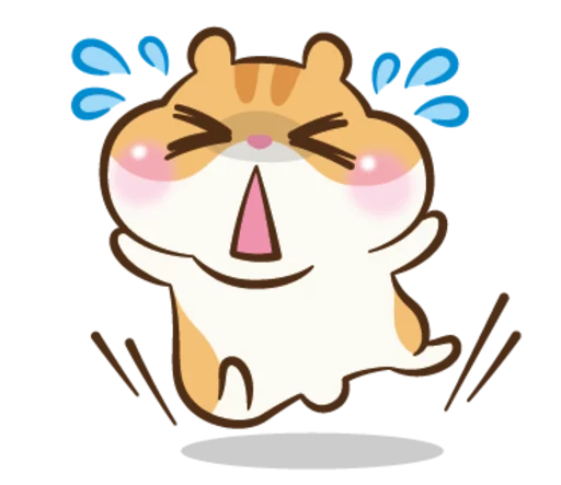 Sticker from the "Chloe the Hamster" sticker pack