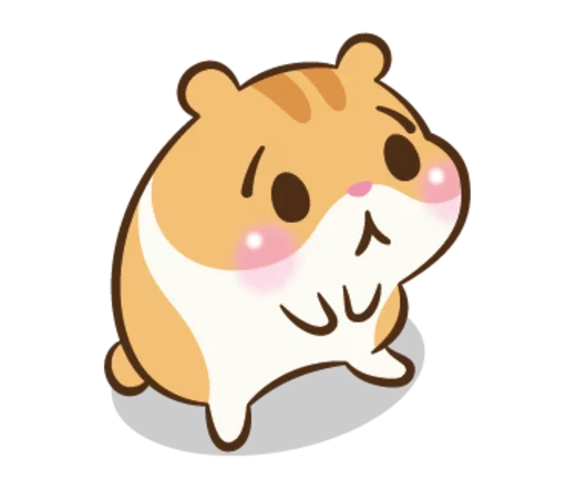 Sticker from the "Chloe the Hamster" sticker pack