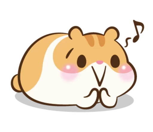 Sticker from the "Chloe the Hamster" sticker pack