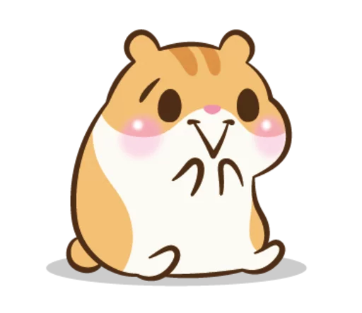 Sticker from the "Chloe the Hamster" sticker pack