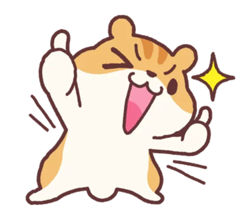 Sticker from the "Chloe the Hamster" sticker pack