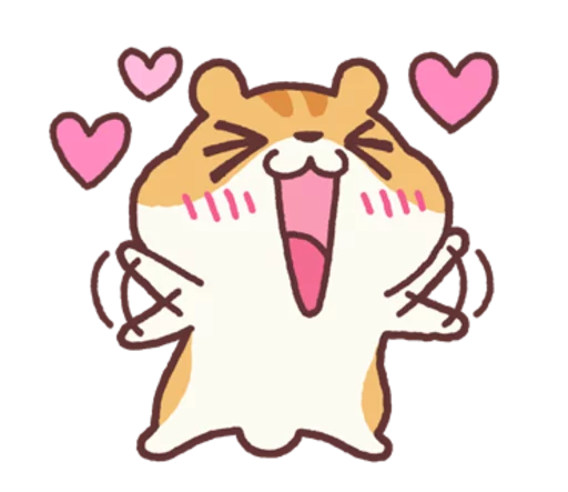 Sticker from the "Chloe the Hamster" sticker pack