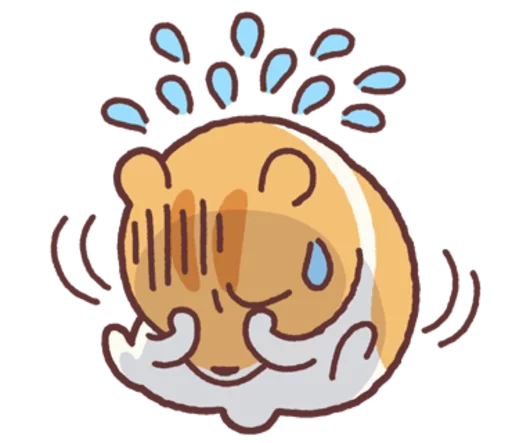 Sticker from the "Chloe the Hamster" sticker pack