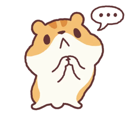 Sticker from the "Chloe the Hamster" sticker pack