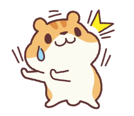 Sticker from the "Chloe the Hamster" sticker pack