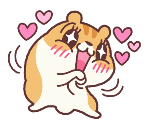 Sticker from the "Chloe the Hamster" sticker pack