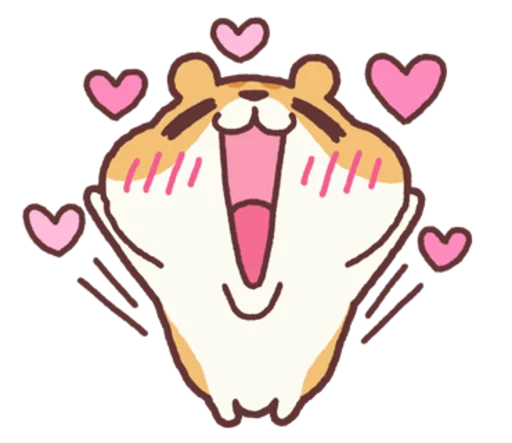 Sticker from the "Chloe the Hamster" sticker pack