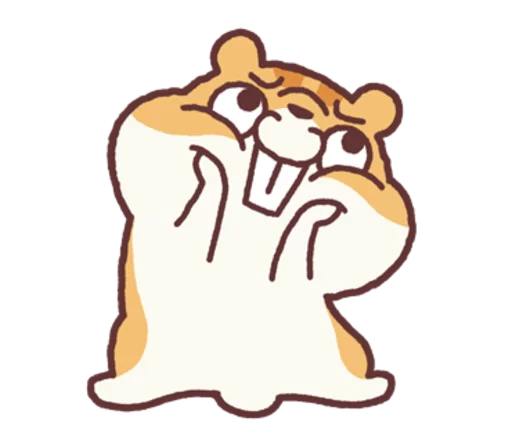 Sticker from the "Chloe the Hamster" sticker pack