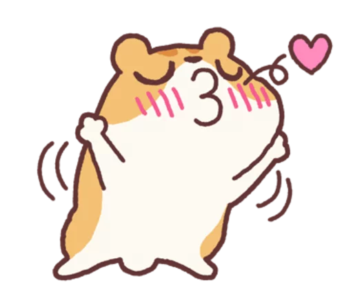 Sticker from the "Chloe the Hamster" sticker pack