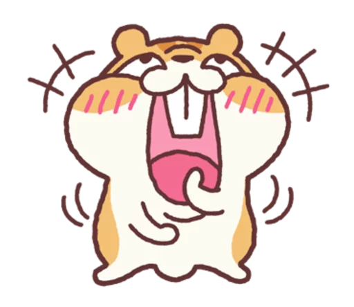 Sticker from the "Chloe the Hamster" sticker pack