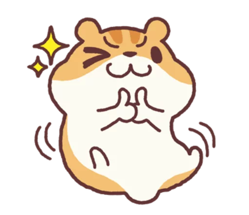 Sticker from the "Chloe the Hamster" sticker pack