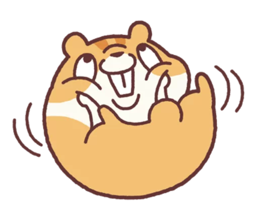 Sticker from the "Chloe the Hamster" sticker pack