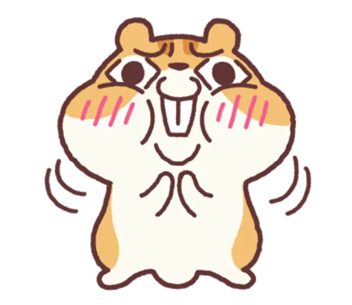 Sticker from the "Chloe the Hamster" sticker pack