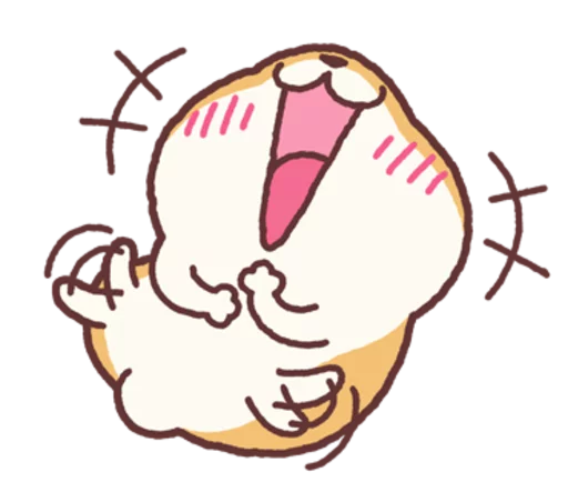 Sticker from the "Chloe the Hamster" sticker pack