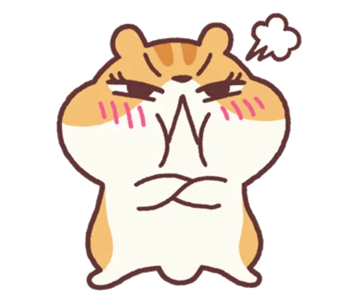 Sticker from the "Chloe the Hamster" sticker pack