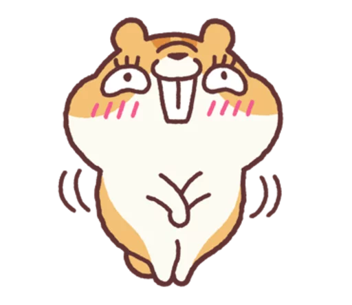 Sticker from the "Chloe the Hamster" sticker pack