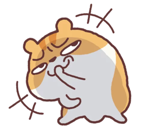 Sticker from the "Chloe the Hamster" sticker pack