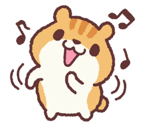 Sticker from the "Chloe the Hamster" sticker pack