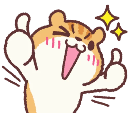 Sticker from the "Chloe the Hamster" sticker pack