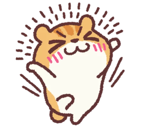 Sticker from the "Chloe the Hamster" sticker pack