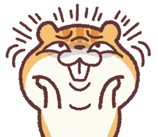 Sticker from the "Chloe the Hamster" sticker pack