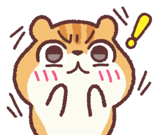 Sticker from the "Chloe the Hamster" sticker pack