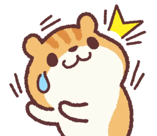 Sticker from the "Chloe the Hamster" sticker pack